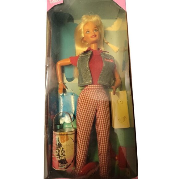 1997 Barbie Doll Coca Cola Picnic Special Edition Mattel #10926 NEW Sealed Box - Picture 1 of 8
